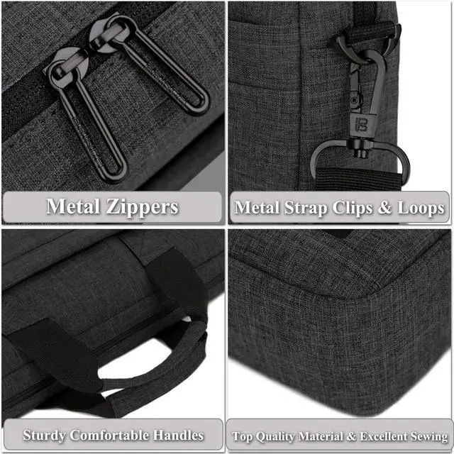 Alt view image 7 of 7 - 13.3 Inch Stylish Lightweight Business Laptop Shoulder Messenger Bag Briefcase Sleeve Case for 13-13.3 Inches Laptop/Notebook/MacBook/Ultrabook/Chromebook Computers