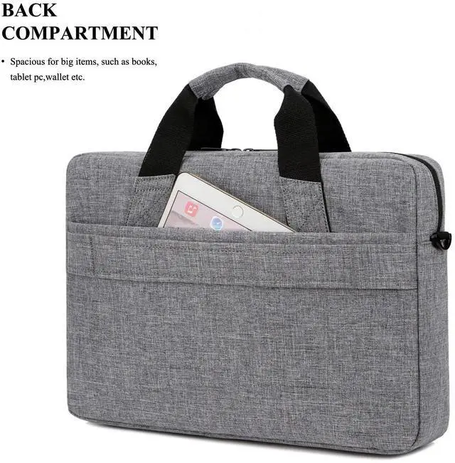 Alt view image 4 of 7 - 13.3 Inch Stylish Lightweight Business Laptop Shoulder Messenger Bag Briefcase Sleeve Case for 13-13.3 Inches Laptop/Notebook/MacBook/Ultrabook/Chromebook Computers