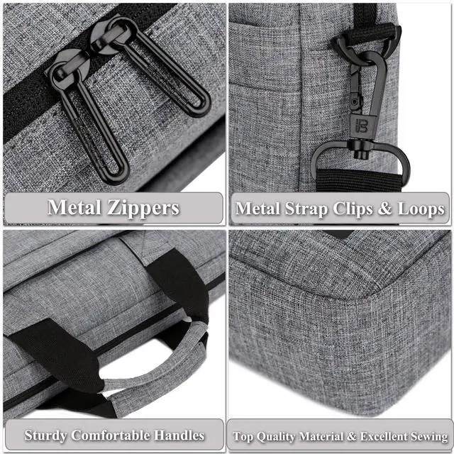 Alt view image 7 of 7 - 13.3 Inch Stylish Lightweight Business Laptop Shoulder Messenger Bag Briefcase Sleeve Case for 13-13.3 Inches Laptop/Notebook/MacBook/Ultrabook/Chromebook Computers