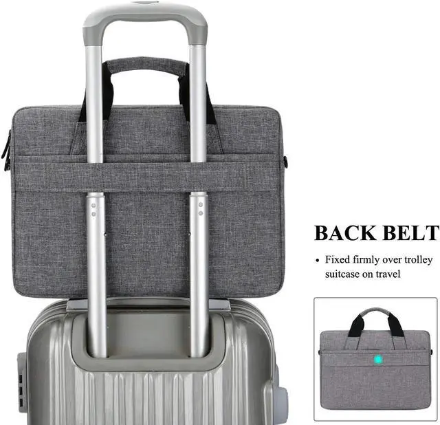 Alt view image 5 of 7 - 14.6 Inch Stylish Lightweight Business Laptop Shoulder Messenger Bag Briefcase Sleeve Case for 14-14.6 Inches Laptop/Notebook/MacBook/Ultrabook/Chromebook Computers