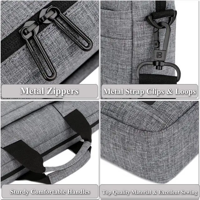 Alt view image 7 of 7 - 14.6 Inch Stylish Lightweight Business Laptop Shoulder Messenger Bag Briefcase Sleeve Case for 14-14.6 Inches Laptop/Notebook/MacBook/Ultrabook/Chromebook Computers