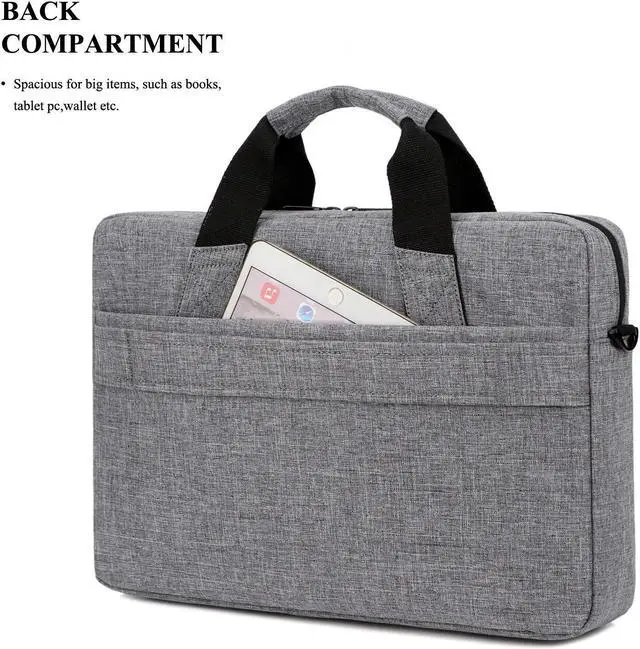 Alt view image 4 of 7 - 14.6 Inch Stylish Lightweight Business Laptop Shoulder Messenger Bag Briefcase Sleeve Case for 14-14.6 Inches Laptop/Notebook/MacBook/Ultrabook/Chromebook Computers