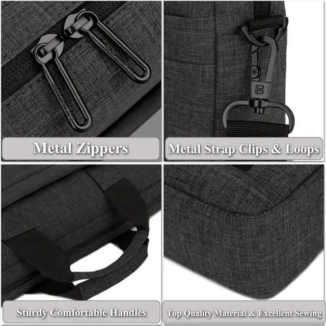Alt view image 7 of 7 - 15.6 Inch Stylish Lightweight Business Laptop Shoulder Messenger Bag Briefcase Sleeve Case for 15-15.6 Inches Laptop/Notebook/MacBook/Ultrabook/Chromebook Computers