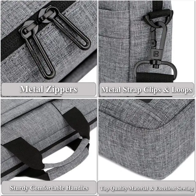 Alt view image 7 of 7 - 15.6 Inch Stylish Lightweight Business Laptop Shoulder Messenger Bag Briefcase Sleeve Case for 15-15.6 Inches Laptop/Notebook/MacBook/Ultrabook/Chromebook Computers