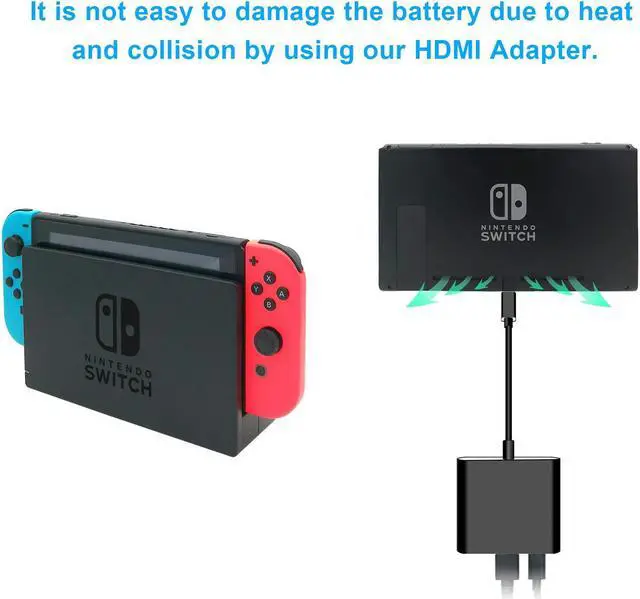 Alt view image 4 of 7 - HDMI Type C Hub Adapter for Nintendo Switch 1080P 4K USB C HDMI Converter Cable for Nintendo Switch Support MacBook Pro Samsung Galaxy S8 Plus Google Pixel