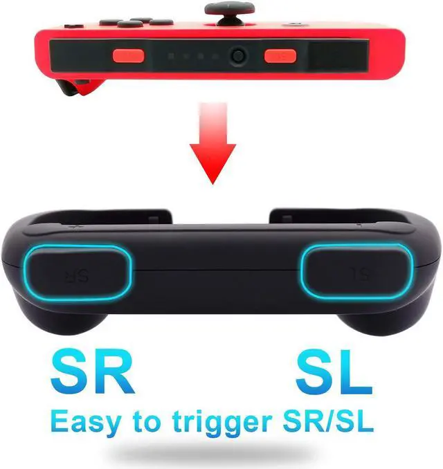 Alt view image 6 of 7 - Grips for Nintendo Switch Joy-Con, Wear-resistant Handle Kit for Switch Joy Cons Controller, 2 Pack