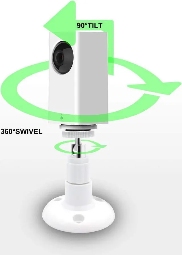 Alt view image 4 of 6 - Wyze Cam Pan Wall Mount, Adjustable Indoor and Outdoor Security Mount for Wyze Cam Pan and Other Camera with Same Interface(Standard Size) 2 Pack