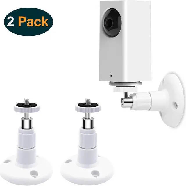 Main image of Wyze Cam Pan Wall Mount, Adjustable Indoor and Outdoor Security Mount for Wyze Cam Pan and Other Camera with Same Interface(Standard Size) 2 Pack