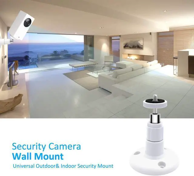 Alt view image 2 of 6 - Wyze Cam Pan Wall Mount, Adjustable Indoor and Outdoor Security Mount for Wyze Cam Pan and Other Camera with Same Interface(Standard Size) 2 Pack