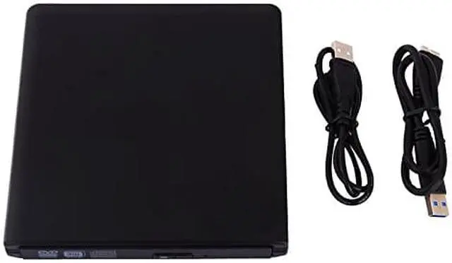 Alt view image 7 of 7 - External DVD Drive USB 3.0 Aluminum Ultra Slim External CD/DVD-RW Burner Writer Player optical drive for mac, Windows and Linux OS for player CD/DVD Read/Writer / Rewriter (Black)