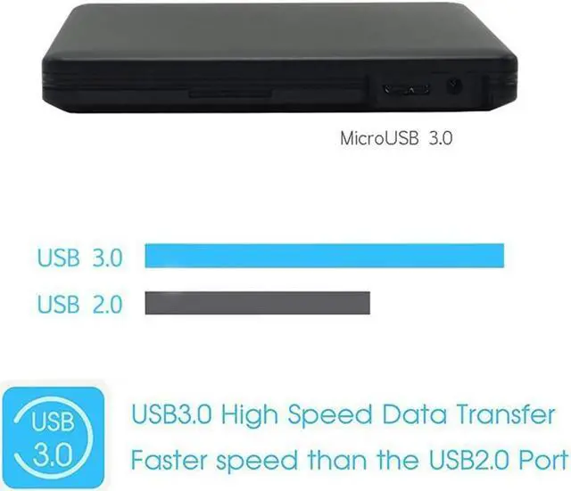 Alt view image 2 of 7 - External DVD Drive USB 3.0 Aluminum Ultra Slim External CD/DVD-RW Burner Writer Player optical drive for mac, Windows and Linux OS for player CD/DVD Read/Writer / Rewriter (Black)