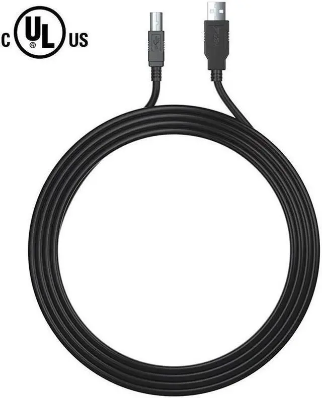 Alt view image 5 of 5 - USB Printer Cable Werleo 6ft USB 2.0 Type A Male to B Male High Speed Connectors Printer Scanner Cord A Male to B Male for Brother HP Canon Lexmark Epson Dell Xerox Samsung etc