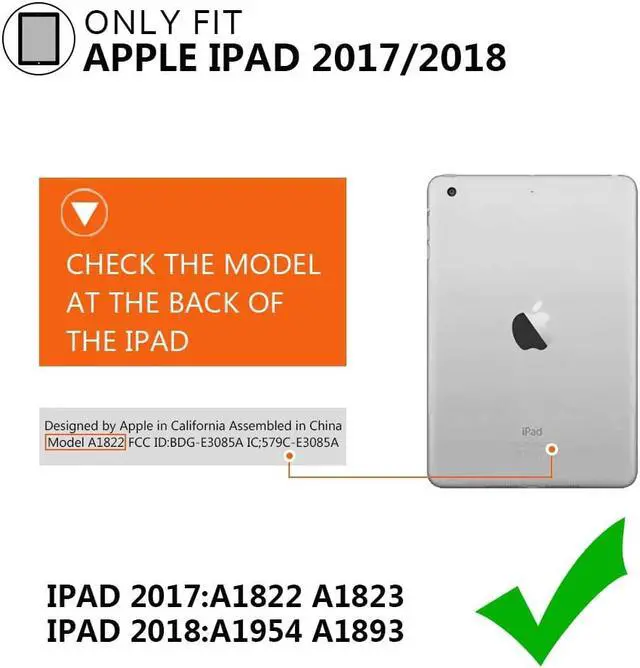 Alt view image 2 of 7 - New iPad 9.7 2017 2018 Case,360 Degree Rotatable with Kickstand,Hand Strap and Shoulder Strap case, 3 Layer Hybrid Heavy Duty Shockproof case for iPad 9.7 5th/6th Generation