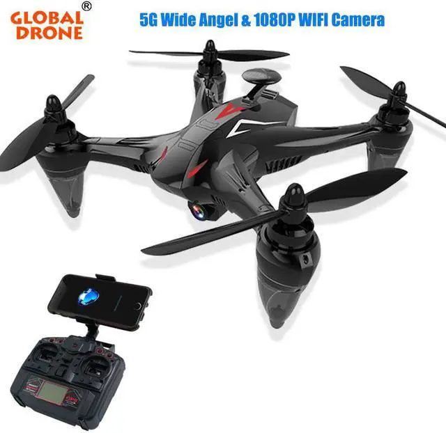 Main image of GPS FPV RC Drone with Camera Live Video GPS Return Home Quadcopter with Adjustable Wide-Angle 1080P HD 5GHz WIFI Camera Follow Me Brushless Quadcopter