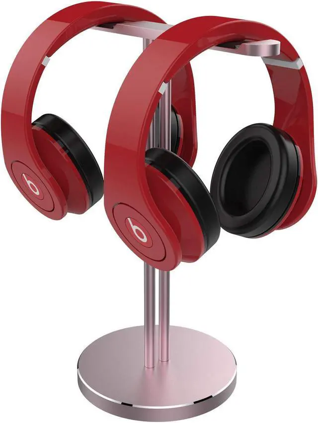 Alt view image 2 of 6 - Premium Aluminum Metal Twin Headphone Stander, Suitable for B&O, BeoPlay, Beats, Sennheiser, Sony, Audio-Technica, Bose, Shure, AKG, JBL, Logitech, Razer Gaming Headphones