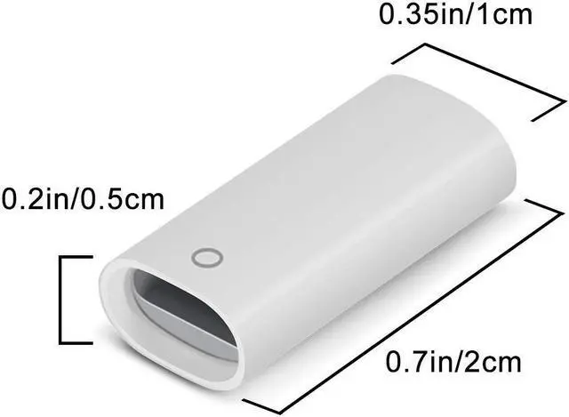 Alt view image 4 of 7 - [2 Pack] Adapter Compatible with Apple Pencil Adapter Female to Female Charging Adapters Lightning Cable Adapter for iPad Pro Apple Pencil