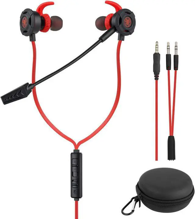Main image of Wired Gaming Earphone 3.5 MM E-Sport Earphone Noise Cancelling Stereo Bass Gaming Headphone With Adjustable Mic for PS4, Xbox One, Laptop, Cellphone, PC