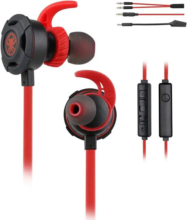 Alt view image 2 of 4 - Wired Gaming Earphone 3.5 MM E-Sport Earphone Noise Cancelling Stereo Bass Gaming Headphone With Adjustable Mic for PS4, Xbox One, Laptop, Cellphone, PC