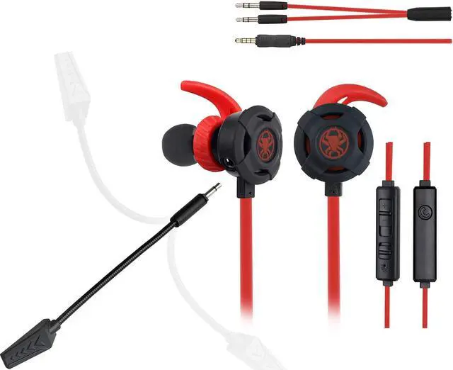 Alt view image 3 of 4 - Wired Gaming Earphone 3.5 MM E-Sport Earphone Noise Cancelling Stereo Bass Gaming Headphone With Adjustable Mic for PS4, Xbox One, Laptop, Cellphone, PC