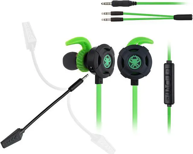 Alt view image 2 of 5 - Wired Gaming Earphone 3.5 MM E-Sport Earphone Noise Cancelling Stereo Bass Gaming Headphone With Adjustable Mic for PS4, Xbox One, Laptop, Cellphone, PC