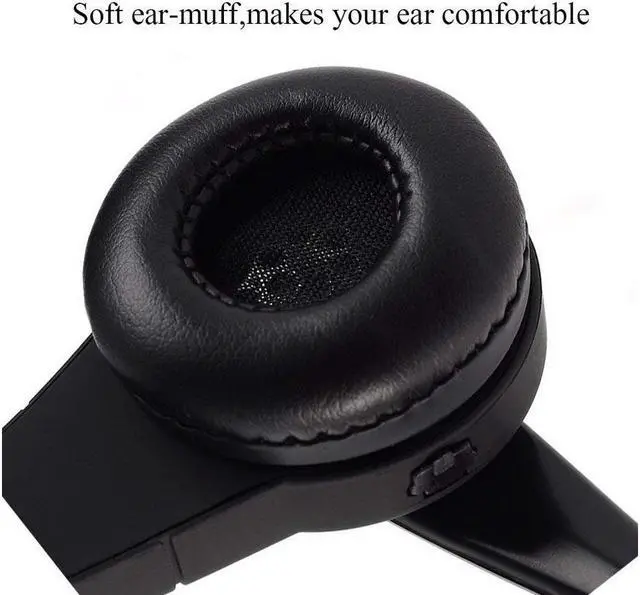 Alt view image 6 of 6 - Over the Head Bluetooth Headphone for PS3 Cell Phone Headset Office Wireless Headset With Mic Handsfree Calling for PS3 Skype Truck Driver iPhone Android Smartphoens