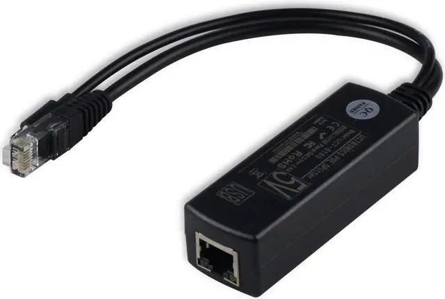 Alt view image 7 of 7 - IEEE 802.3af Micro USB Active PoE Splitter Power Over Ethernet 48V to 5V 2.4A for Tablets, Dropcam or Raspberry Pi (48V to 5V 2.4A)
