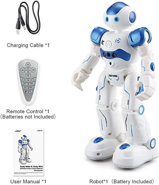 Alt view image 5 of 6 - Werleo Remote Control Robot For Kids Intelligent RC Programmable Robot With Infrared Controller Toys Dancing Singing LED Eyes Gesture Sensing Robot Kit For Childrens Entertainment
