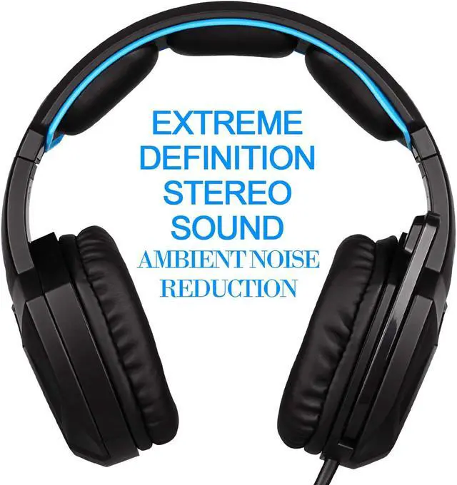 Alt view image 3 of 6 - Stereo Gaming Headset PS4 Xbox One S, SADES SA920PLUS Noise Cancelling Over Ear Headphones with Mic, Bass, Soft Memory Earmuffs for PC Laptop Mac Nintendo Switch Games Mobile