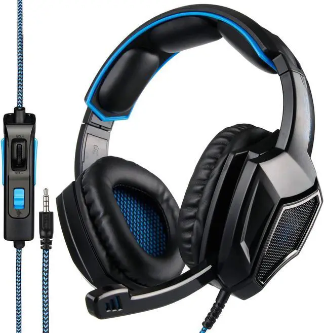 Alt view image 2 of 6 - Stereo Gaming Headset PS4 Xbox One S, SADES SA920PLUS Noise Cancelling Over Ear Headphones with Mic, Bass, Soft Memory Earmuffs for PC Laptop Mac Nintendo Switch Games Mobile