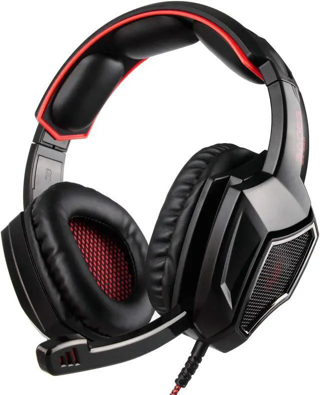 Alt view image 6 of 7 - Stereo Gaming Headset PS4 Xbox One S, SADES SA920PLUS Noise Cancelling Over Ear Headphones with Mic, Bass, Soft Memory Earmuffs for PC Laptop Mac Nintendo Switch Games Mobile