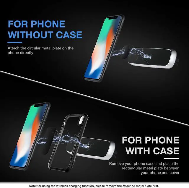 Alt view image 5 of 7 - Magnetic Car Phone Mount Holder for Air Vents Strong Absorption Phone Mount for iPhone Xr/Xs/ Xs Max/X / 8/8 Plus / 7/7 Plus / 6S Samsung Galaxy S5 / S6 / S7 / S8 Mini PC