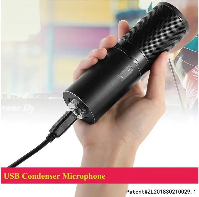 Alt view image 5 of 7 - Werleo Professional Studio Condenser USB Computer Microphone with Tripod Mount for PC Laptop Desktop Notebook Cardioid Studio Recording Vocals for Recording Gaming Podcasting Online Chatting