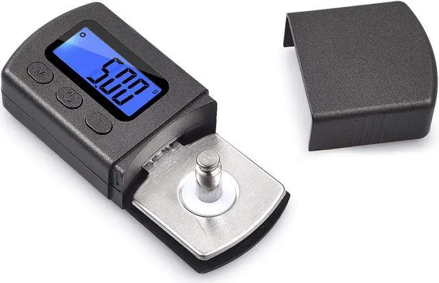 Main image of Werleo Digital Turntable Stylus Force Scale Gauge 0.01g Blue LCD Backlight Tracking Force Pressure Gauge Scale for Tonearm Phono Cartridge