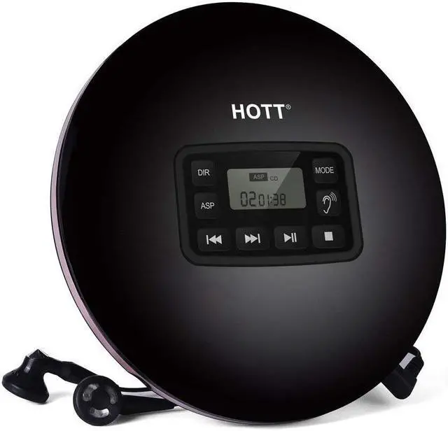 Main image of Werleo Portable CD Player Headphones HOTT Personal CD Walkman Music Player LCD Display Anti-Skip Protection Shockproof Anti Scratch Function Support CD MP3 CD CD-R CD-RW Format