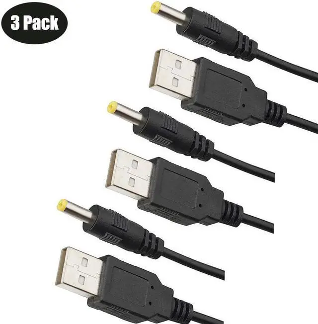 Main image of Werleo 3-Pack 3ft USB 2.0 A Type Male to DC 4.0x1.7mm DC 5V Power Plug Connector Cable usb to 5v power cable usb to dc power cable