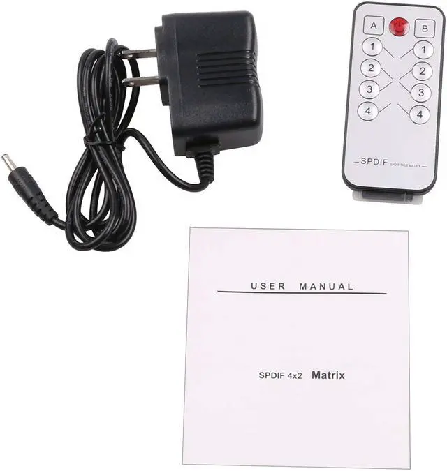 Alt view image 7 of 7 - Werleo 4 In 2 Out Digital Optical Audio Switch Splitter Toslink Matrix Switcher Selector Box 4x2 with Remote Control Support DTS-HD Dolby-trueHD LPCM2.0 DTS DOLBY-AC3 DSD