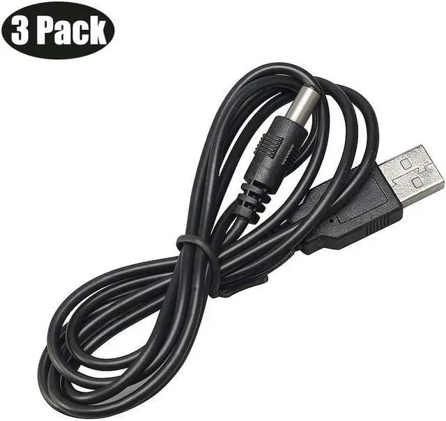 Alt view image 6 of 6 - Werleo 3-Pack 3ft USB 2.0 A Type Male to DC 5.5x2.1mm DC 5V Power Plug Connector Cable usb to 5v power cable usb to dc power cable