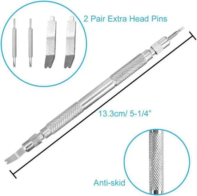Alt view image 4 of 6 - Werleo Watch Link Remover Kit Watch Band Tool Kit with Spring Bar Tool Watch Band Tool for Watch Repair and Watch Band Removal