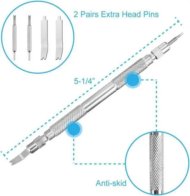 Alt view image 3 of 7 - Werleo Watch Link Remover Kit with Spring Bar Tool Watch Band Tool and 360 Pcs Watch Strap Link Pins for Watch Repair and Watch Band Removal