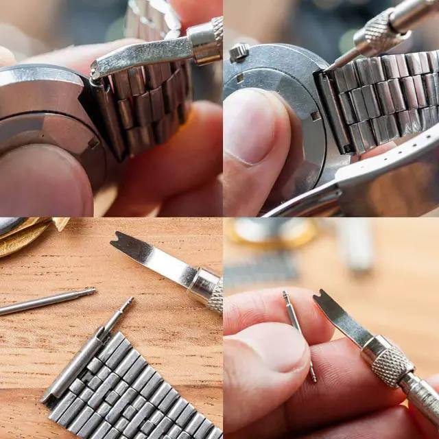 Alt view image 6 of 7 - Werleo Watch Link Remover Kit with Spring Bar Tool Watch Band Tool and 360 Pcs Watch Strap Link Pins for Watch Repair and Watch Band Removal