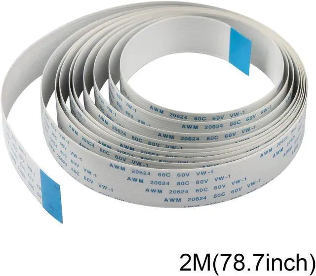 Alt view image 3 of 5 - Werleo 2 Packs Ribbon Flat Cable for Raspberry Pi camera 15pin 1.0mm pitch 200cm / 6.56ft