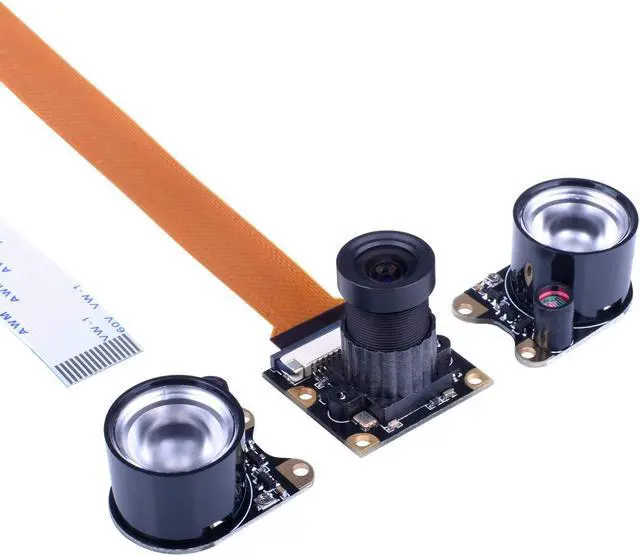 Alt view image 2 of 5 - Werleo for Raspberry PI Camera Module 5MP 1080p OV5647 Sensor HD Video Webcam Supports Night Vision for Raspberry Pi Model B B+ A+ RPi 3 2 1 zero zero W with FFC FPC Cable - Raspberry pi Camera