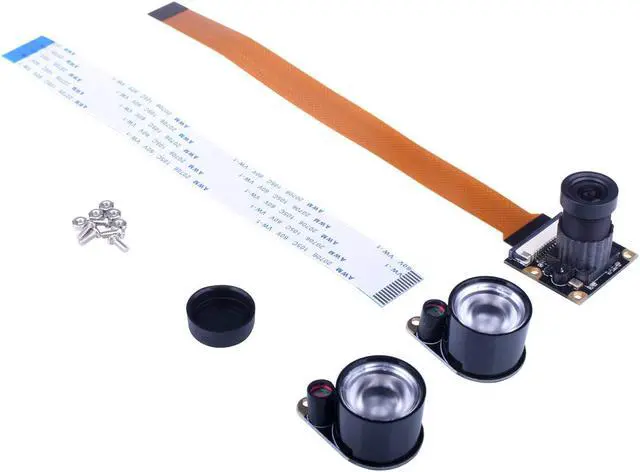 Alt view image 5 of 5 - Werleo for Raspberry PI Camera Module 5MP 1080p OV5647 Sensor HD Video Webcam Supports Night Vision for Raspberry Pi Model B B+ A+ RPi 3 2 1 zero zero W with FFC FPC Cable - Raspberry pi Camera