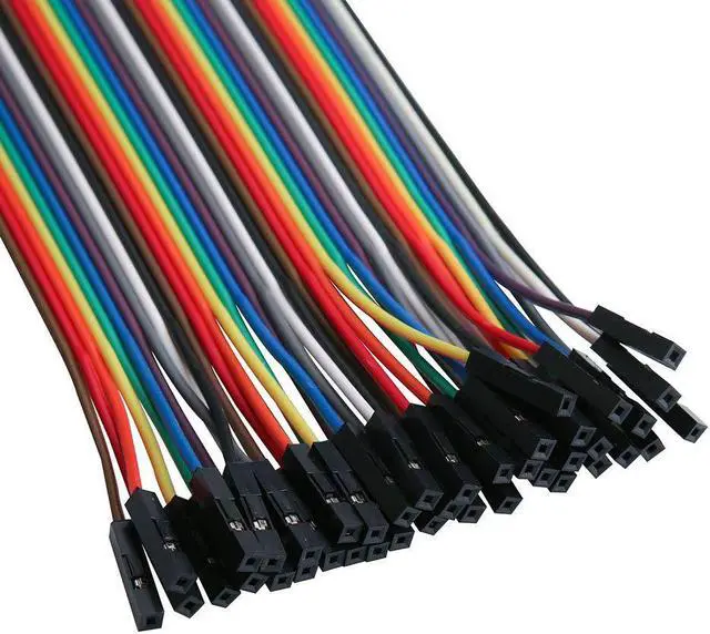 Alt view image 4 of 5 - 120pcs Multicolored Dupont Wire 40pin Male to Female 40pin Male to Male 40pin Female to Female Breadboard Jumper Wires Ribbon Cables Kit for arduino