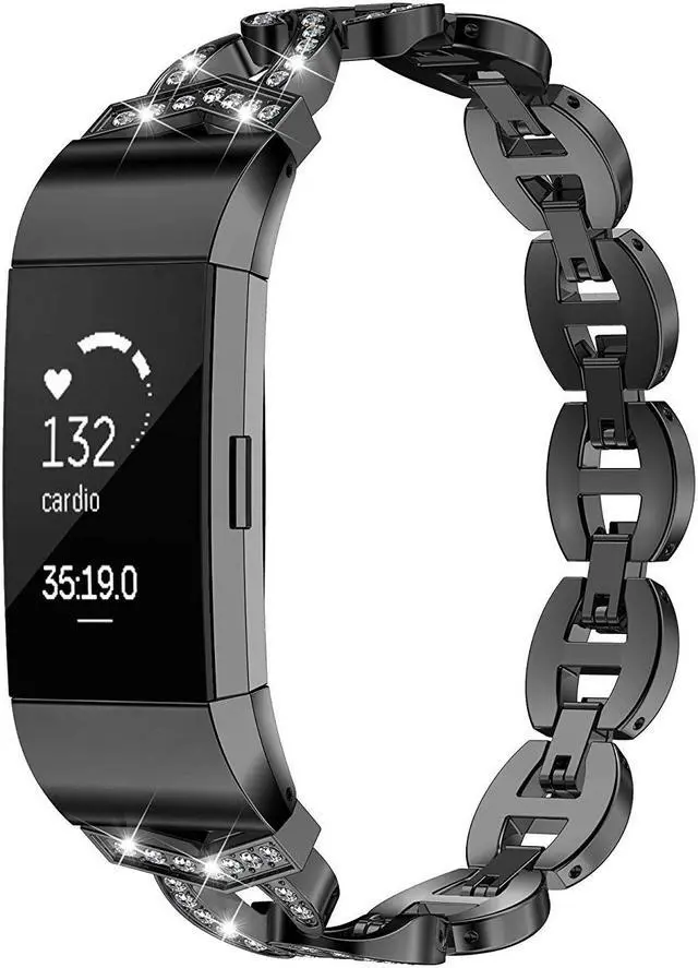 Main image of Werleo Stainless Steel Bands Compatilbe Fitbit Charge 2 Premium Stainless Steel Metal Replacement Watch Band Strap for Fitbit Charge 2 Smart Fitness Watch