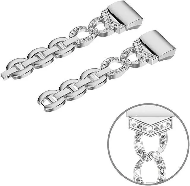 Alt view image 4 of 7 - Werleo Stainless Steel Bands Compatilbe Fitbit Charge 2 Premium Stainless Steel Metal Replacement Watch Band Strap for Fitbit Charge 2 Smart Fitness Watch