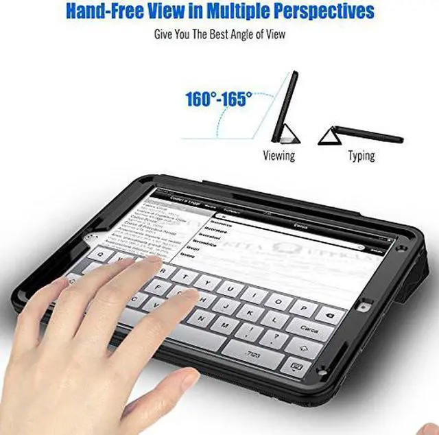 Alt view image 5 of 7 - iPad Pro 10.5 Case Three Layer Heavy Duty Drop Protection Ultra Slim Stand Cover Auto Sleep Wake Full Body Protective Case for New Apple iPad Pro 10.5 Inch Model A1701 A1709 Cover