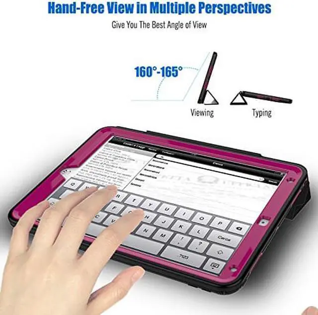 Alt view image 3 of 7 - iPad Pro 10.5 Case Three Layer Heavy Duty Drop Protection Ultra Slim Stand Cover Auto Sleep Wake Full Body Protective Case for New Apple iPad Pro 10.5 Inch Model A1701 A1709 Cover