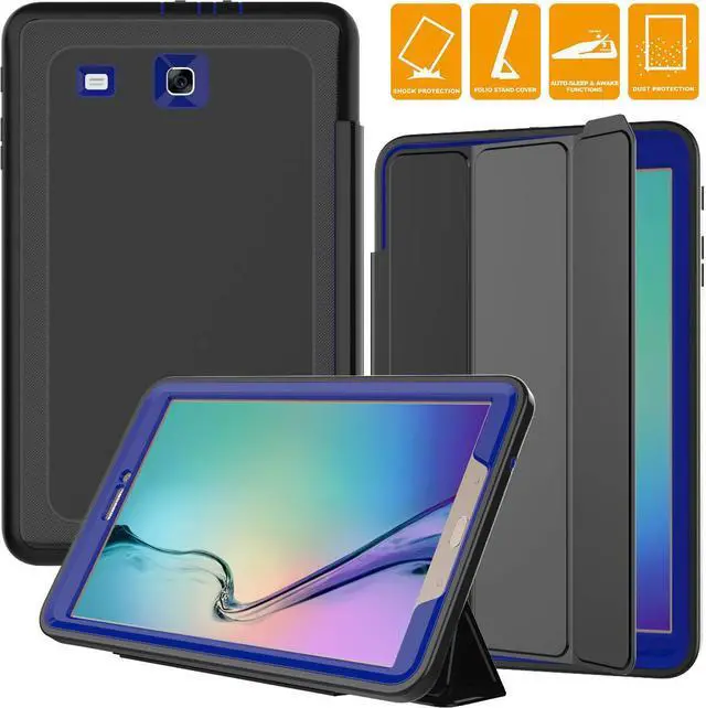 Main image of Werleo Samsung Galaxy Tab E 9.6 Case Anti-Scratch Shockproof Three Layer Full Body Armor Protective Case with Auto Sleep Wake Magnetic Smart Stand Cover for Samsung Galaxy T560 Model SM-T560 SM-T561