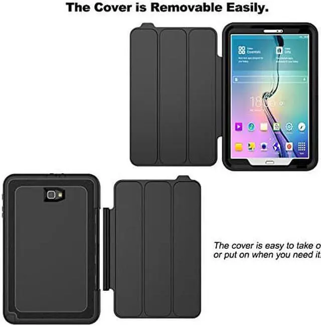 Alt view image 7 of 7 - Galaxy Tab A 10.1 Case Werleo Full-Body Rugged Protective Case with Auto Wake Sleep Function for Samsung Galaxy Tab A 10.1 inch 2016 Model SM-T580 SM-T585 SM-T587 No Pen Version